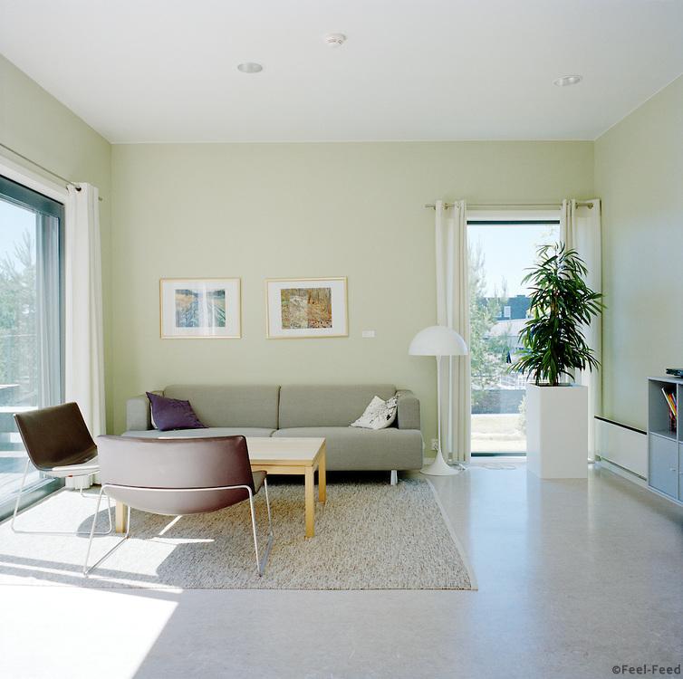 Halden Prison, Norway, June 2014: Living room in the family house. The inmates can book the family house when they have overnight visits. -- No commercial use -- Photo: Knut Egil Wang/Moment/INSTITUTE