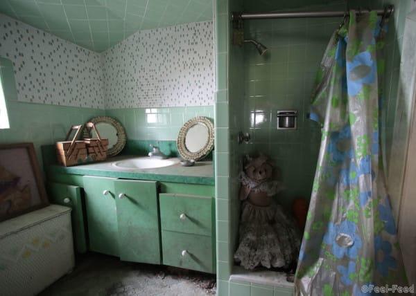 The scaled to size bathroom and full working shower in the Brick Midget House in Brick, NJ 4/30/15 (William Perlman | NJ Advance Media for NJ.com)