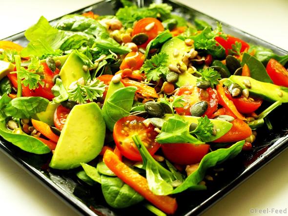 Alkaline Recipes for an Alkaline Diet, "Quantum Alkaline Cuisine" Try Healthy, Alkaline Salads Like This Body Builder Salad.