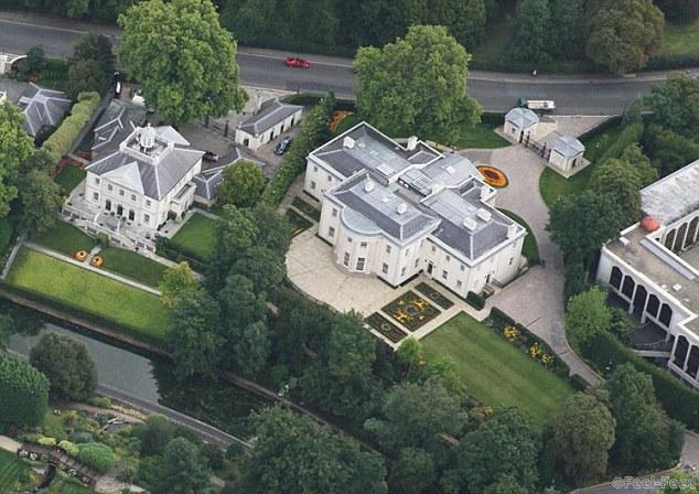 Aerial views of Hanover Lodge, Regents Park ***BING MAP IMAGE***