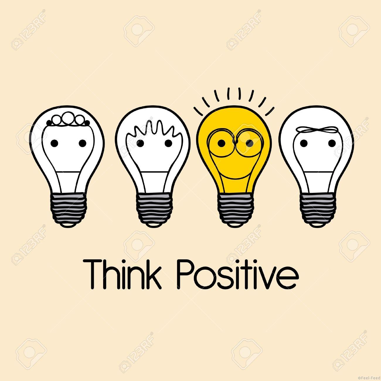 21517497-think-positive-over-pink-background-vector-illustration-Stock-Photo