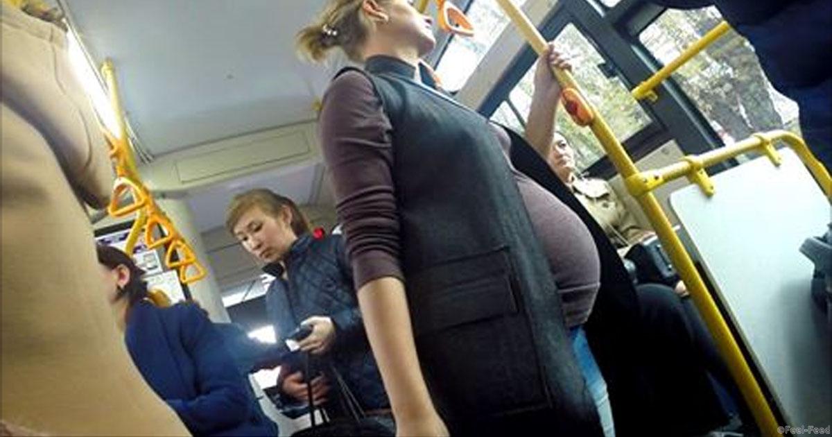 Беременным не уступают место в метро 524 Беременным не уступают место в метро 374
